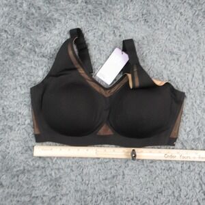 Honeylove Bra Womens 1X+ Black T-Shirt Molded Padded Wireless CloudFuse NWT